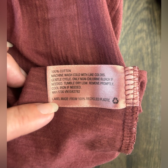 Wild Fable Long Sleeve Snap Front Top Size Medium - Picture 7 of 8